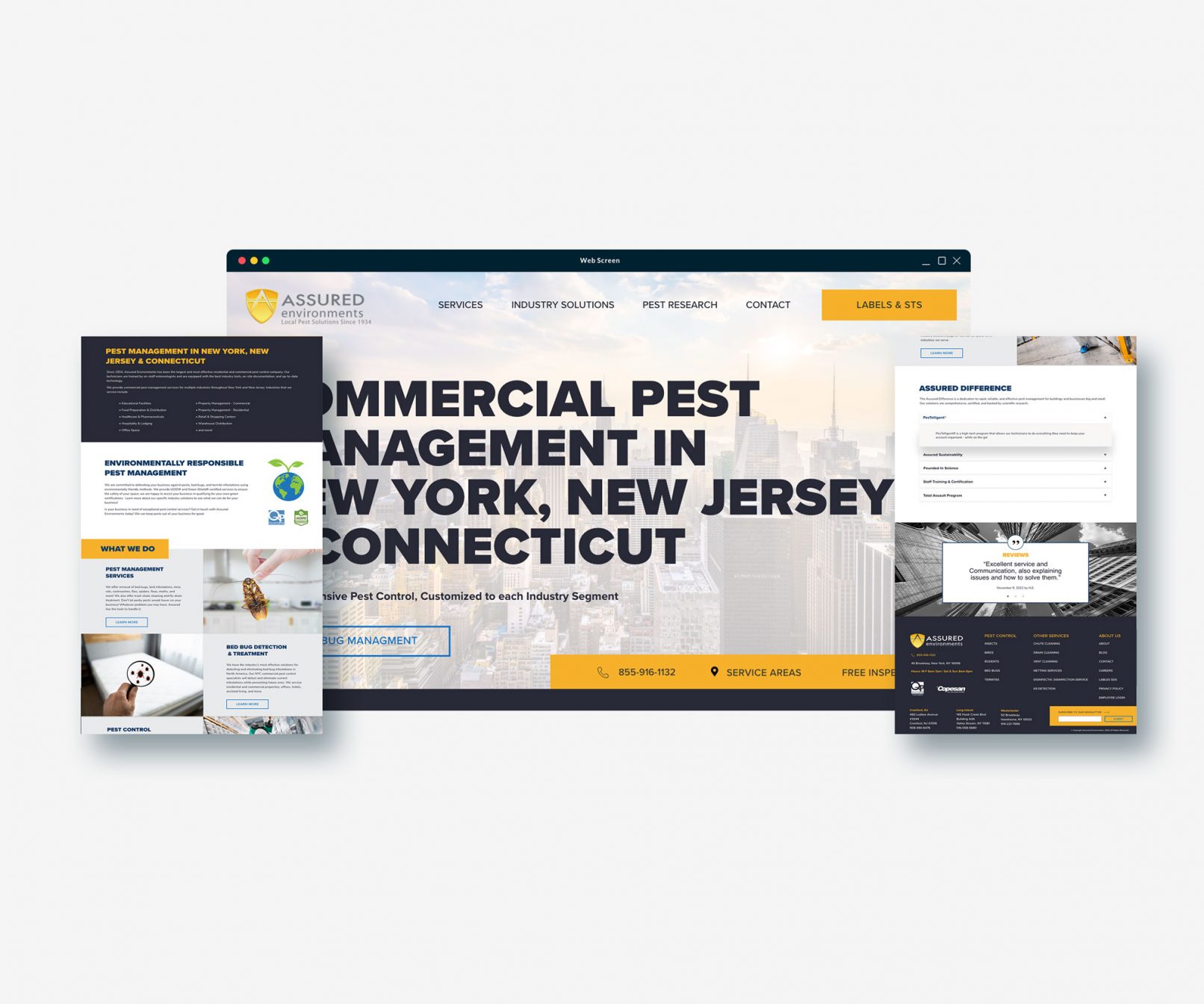 showcase of assured homepage