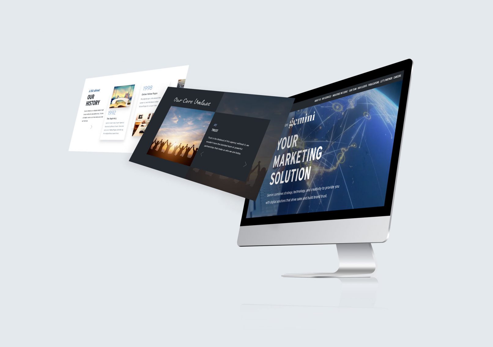 gemini website page examples